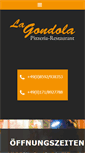 Mobile Screenshot of pizzeria-lagondola.net